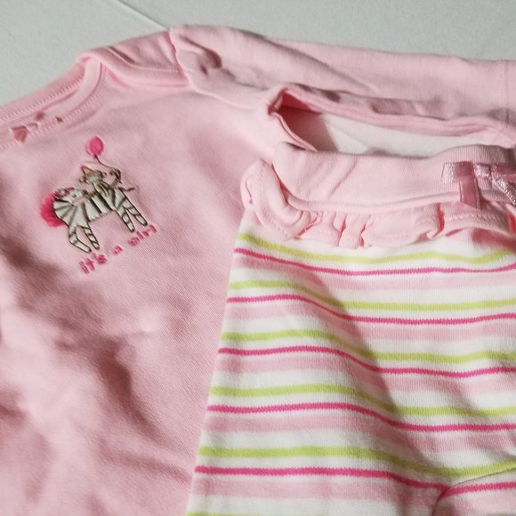 Gymboree Brand New Baby Zebra NWT 0-3 Month Pants & Bodysuit. - Picture 2 of 2